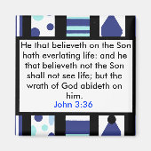 John 3:36 Magnet (Vorne)