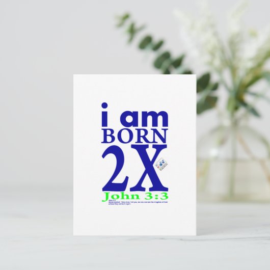John 3:3 postkarte (Stehend Vorderseite)