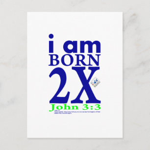 John 3:3 postkarte