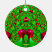 JOHN ~ 3D CHRISTMAS Cerise Green 2025 Keramik Ornament (Hinten)