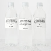 John 4:14 Wasser Etikett (Flaschen)
