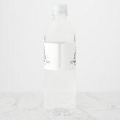 John 4:14 Wasser Etikett (Rückseite)