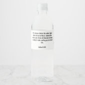John 4:14 Wasser Etikett (Vorderseite)