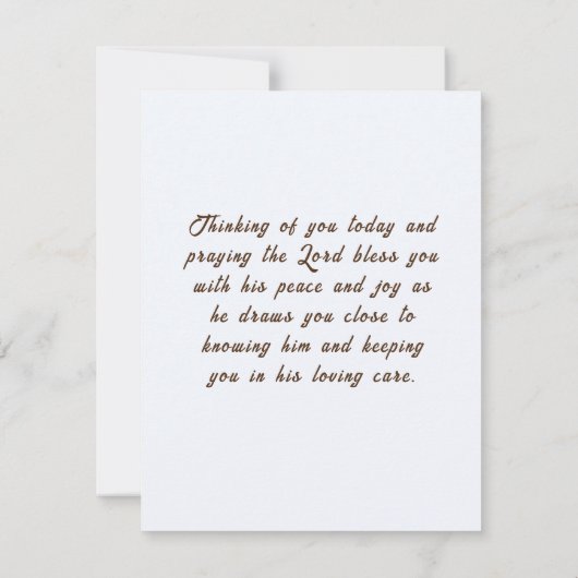 John 4:14 Wer das Wasser trinkt, das ich gäbe Kart (Rückseite)