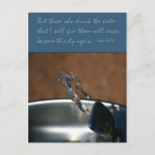 John 4:14 Wer das Wasser trinkt, das ich gebe Postkarte (Vorderseite)