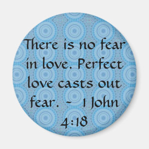 John-4:18 - Inspirieren des BIBLISCHEN ZITATS Magnet