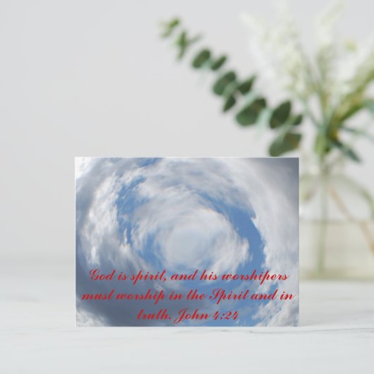 John 4:24 postkarte (Stehend Vorderseite)