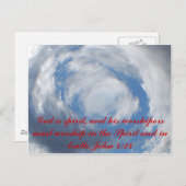 John 4:24 postkarte (Vorne/Hinten)