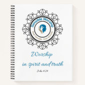 John 4 and 24 Notebook Notizblock (Vorderseite)