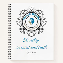 John 4 and 24 Notebook Notizblock