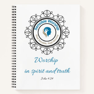 John 4 and 24 Notebook Notizblock