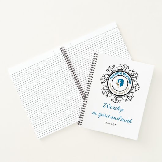 John 4 and 24 Notebook Notizblock (Innenseite)