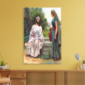 John 4 Jesus bietet die lebendige Wasser-Leinwand Leinwanddruck (Insitu (Wohnzimmer))