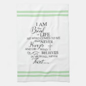 John 635 Brot of Life weich grün Inspiration Geschirrtuch (Vertikal)