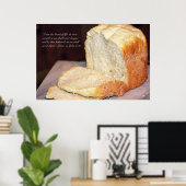 John 6:35 Scripture Poster (Heimbüro)