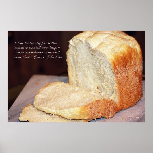John 6:35 Scripture Poster (Vorne)