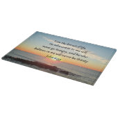 JOHN 6:35 SUNRISE FOTO DESIGN SCHNEIDEBRETT (Ecke)
