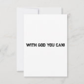John 6:40 KJV Bible Verse Flat Greeting Card Karte (Rückseite)