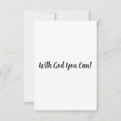 John 6:40 KJV Bible Verse Pic Flat Greeting Card Karte (Rückseite)