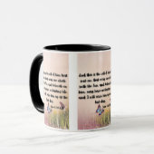 John 6:40 KJV Bible Verse Pic Zwei-Tone-Tasse Tasse (Vorderseite Links)