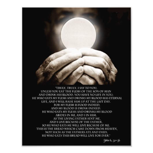 JOHN 6, 52-58 FOTODRUCK (Vorne)