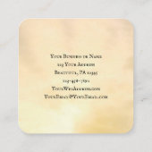 John 6:63 Die Worte, die ich spreche, sind Geist u Quadratische Visitenkarte (Rückseite)