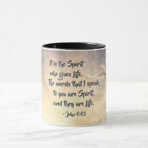 John 6:63 Es ist der Geist, der die Lebensbibel gi