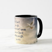 John 6:63 Es ist der Geist, der die Lebensbibel gi Tasse (VorderseiteRechts)