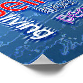 John 7:37-41 Rushing Stream Poster (Ecke)