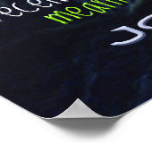 John 7:37-41 Wasserfall Poster (Ecke)