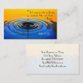 John 7:37 Alle, die durstig sind, kommen zu mir un Visitenkarte (Vorne/Hinten)