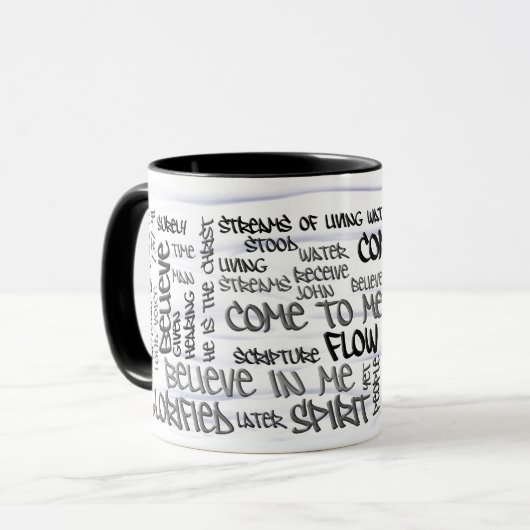 John-7:37 - weißes Wasser 41 Tasse (Vorderseite Links)