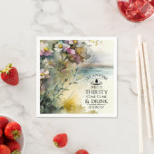 John 7:37 Wer durstig ist, kommt in die Me Bibel Serviette (Beispiel)