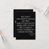 John 7:38 KJV Bible Scripture Gruß Karte (Vorderseite/Rückseite Beispiel)