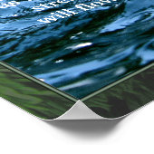 John 7:38 Living Water Scripture Poster Print (Ecke)