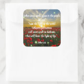 John 8:12 Bible Verse Christlich Scripture Sticker (Tasche)