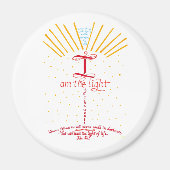 John 8 12 Jesus Bible Verse Magnet (Vorne)