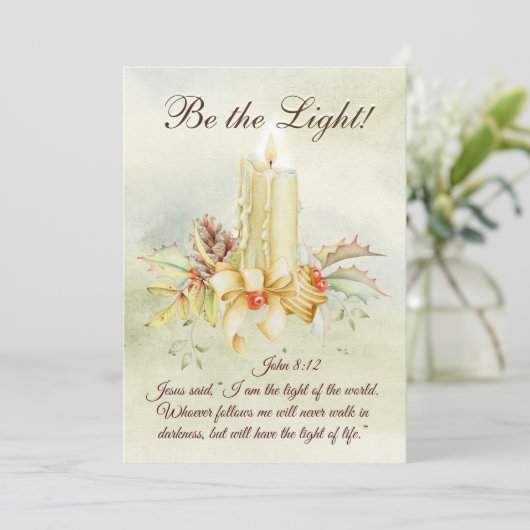 John 8:12 Jesus sagte: "Ich bin das Licht, eine fl (Stehend Vorderseite)