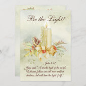 John 8:12 Jesus sagte: "Ich bin das Licht, eine fl (Vorne/Hinten)