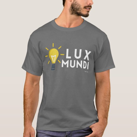 John 8:12: Lux Mundi (Licht der Welt) T-Shirt (Vorderseite)