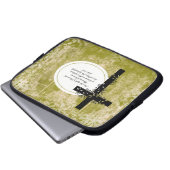 John 8:12 Notebook- oder Netbook Carrier Sleeve (Vorne Knopf)