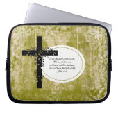 John 8:12 Notebook- oder Netbook Carrier Sleeve (Vorderseite)