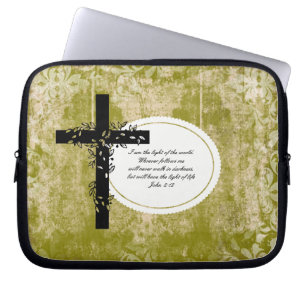 John 8:12 Notebook- oder Netbook Carrier Sleeve