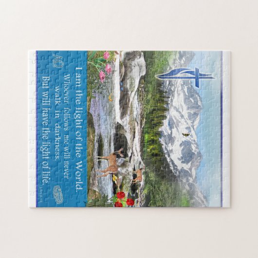 John 8:12 puzzle (Horizontal)