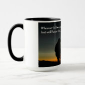 John 8:12 Wer mir folgt, wird nie hereinkommen Tasse (Links)