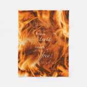 John-8:31 - 32 fleecedecke (Vorderseite)