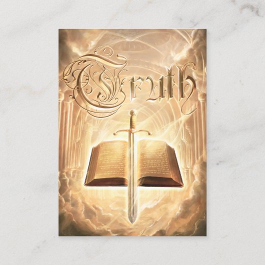 John 8:31-32 KJV Cards Visitenkarte (Rückseite)