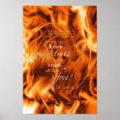 John 8:31-32 poster (Vorne)