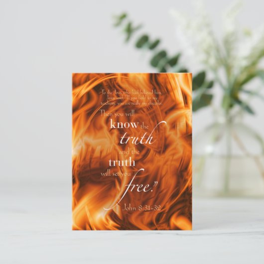 John 8:31-32 postkarte (Stehend Vorderseite)