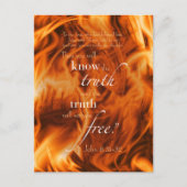 John 8:31-32 postkarte (Vorderseite)